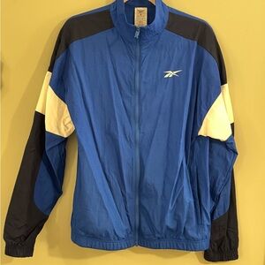 Reebok Men's Blue and Black Windbreaker